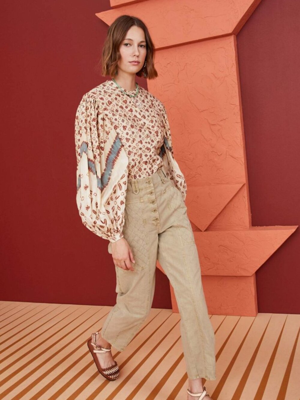 Ulla Johnson Cambrie Pant in Sandalwood Size 2